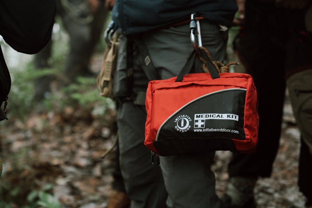A well-organized storm safety kit with essential items like flashlights, batteries, first aid supplies, and non-perishable food.