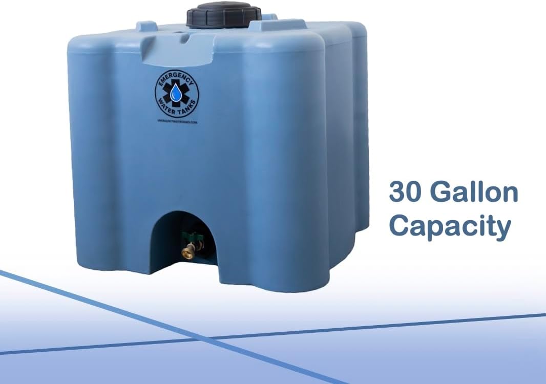 30 Gallon Stackable Emergency Water Storage Tank – Heavy-Duty Water Barrel for Long-Term Drinking Water or Preparedness - Image 2