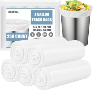 Beneval 4 Gallon Small Trash Bags, ...