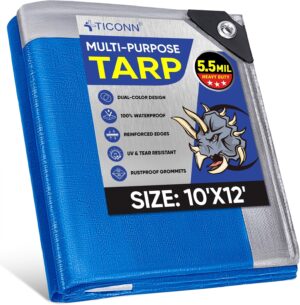 TICONN Heavy Duty Tarp Cover, Extra...
