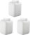 FastRack 6 Gallon Hedpak Water Container with Screw Cap | 3-Pack BPA-Free Food-Grade HDPE, Leak-Resistant White Jug – Ideal for Brewing, Fermenting & Water Storage