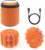 Ecoangel USB Rechargeable LED Road Flares Emergency Lights-Roadside Warning Car Safety Beacon Flashing Disc Flare Kit with Magnetic Base for Vehicles & Boat | 3 Beacon Disc Pack