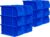 Akro-Mils 30230 AkroBins Plastic Storage Bins, Space-Saving Stackable Bins for Garage, Pantry, Craft Organization, 10.5 “L x 5.5 “W x 5″H, Blue, 12-Pack