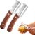 Multi-Functional Vegetable Peeler for Kitchen, 2026 Premium Stainless Steel Peeler Tool for Chef Kitchen Peeling, Wooden Handle Vegetable Shredder Handheld for Home Use (2)
