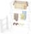 Drying Rack Clothing, 3-Tier Clothes Drying Rack Foldable, Antirust Laundry Drying Rack Collapsible Use for Indoor & Outdoor, 11.8″ D x 34.6″ W x 35.4″ H, White