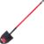 Bully Tools 12-Gauge Round Point Gardening Shovel | Heavy Duty Fiberglass Long Handle | Spade Shovels for Digging, Trenching and Planting | Steel Body Gardening Hand Tools, 100% Made in USA