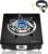 1 Burner Propane Stove 13,600 BTU High-Efficiency Tempered Glass Auto-Ignition Gas Burner Stove Top with CSA Hose for Outdoor RV Camping Emergency Cooking