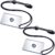 2 Pieces Signal Mirror Survival Reflective Mirror 2 x 3 Inch Send Remotely PFD Mirrors Outdoor Survival Signal Mirror Survival Technologies Small Signal Mirror for Backpacking