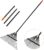 Rake for Leaves,23.2″ Wide Gardening Leaf Rake for Lawns,24 Metal Tines with 33-67″ Adjustable Handle Rakes for Lawns Yard Grass Flower Beds