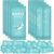 Treela 300 Pcs Large Body Wipes Bulk Deodorant Travel Size for Homeless Care Package Supplies Individually Wrapped Adults Bathing No Rinse Wet Wipes Men Women Hygiene Items(7.09″ X 9.84″,Blue)