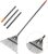 Rake for Leaves,22.8″ Wide Gardening Leaf Rake for Lawns,22 Metal Tines with 33-67″ Adjustable Handle Rakes for Lawns Yard Grass Flower Beds