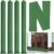 Threan 4 Pcs 6 ft Sandbags for Flooding, Flood Prevention Sand Tube Bags Thickened Canvas Reusable Rain Wind Flood Barrier with Elastic Band Water Barrier Tube for Door Garden Rain Control, Green