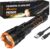 Super Bright Flashlight High Lumens 100000 Rechargeable, Powerful Strong 50W LED, Long Lasting 15 Hours, Quick USB C Charge, Improved Single Click Design 3-Mode, LCD Display & Output, for Hiking Home