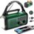 Leaton Hand Crank Emergency Radio, NOAA Weather Radio AM/FM,10000mAh | Solar Power Bank,Rechargeable Battery Powered, USB-C Charger, Flashlight, SOS Alarm, for Camping Survival Emergencies