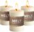 Melt Candle Pillar Candles, 3 Pack – Unscented Candles for Home, Church, Weddings, & More – 3″ x 4″, Ivory