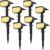 LANSOW Solar Spot Lights Outdoor, [8 Pack/76 LED] 2-in-1 Solar Landscape Spotlights, 3 Modes IP65 Waterproof Dusk to Dawn Solar Powered Flood Wall Lights for Outside Yard Garden Pathway(Warm White)