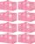 8 Pack Extra Large Heavy Duty Moving Bags, Pink Storage Bins with Lids, Reinforced Handles & Heavy-Duty Zippers Moving Boxes Storage Bags Totes for Clothes Packing, Dorms, College Supplies, Pink