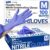 Supmedic Medical Soft Max™ Nitrile Exam Gloves, Powder-Free Latex-Free Food Safe Clean Disposable Glove Blue Iris 100/1000 Ct
