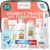 15 Piece Set Women’s Travel & Hygiene Kit with Clear Toiletry Bag, Personal Care Essentials, Single Kit or Bulk Case Packs, TSA Approved Toiletry Kit for Travel, Vacation, Everyday Essentials