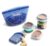 Stasher Pet Reusable Food Storage Puppy Essentials Kit, 4-Cup Dog Travel Bag, Treat Bags & Dog Food Can Lids, Airtight Seal, Food Grade Silicone, Freezer & Dishwasher Safe, Dog Gift