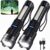 2 Pack Rechargeable Flashlights High Lumens, 7 Modes LED Flashlight Rechargeable, Super Bright Flashlight Powerful, IPX6 Waterproof, Adjustable Tactical Flashlights for Home Emergencies Camping