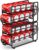 CANYAVE Soda Can Organizer Storage Rack, 2 Pack Stackable Beverage Soda Can Dispenser Organizer Holder for Refrigerator, Cabinet, Pantry (Black)