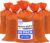 DURASACK Heavy Duty Sand Bags with Tie Strings Empty Woven Polypropylene Sand-Bags for Flood Control with 1600 Hours of UV Protection, 50 lbs Capacity, 14×26 inches, Orange, Pack of 20