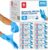 London Labs Synsafe 4 Mil – Blue Nitrile Exam Gloves –Disposable Latex Free & Powder Free – Extra Strong, Rubber Gloves